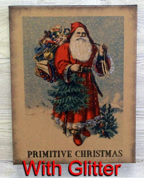 11X14 Primitive Christmas Canvas Print