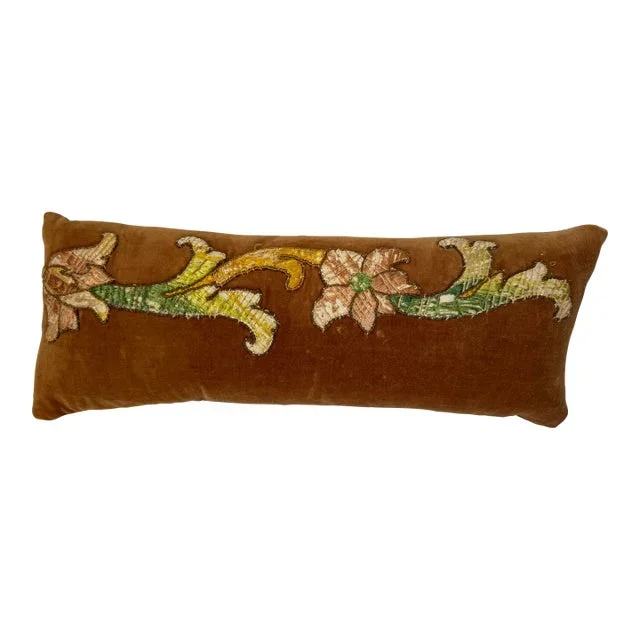 17th Century Florentine Velvet and Silk Pillow