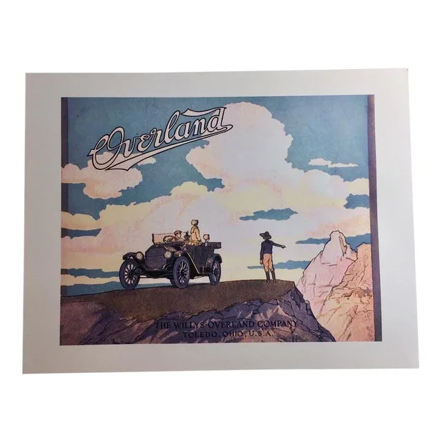 1920 Willys Jeep Ad Digital Print