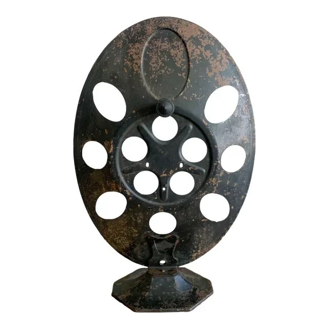 1920s Metal Farrand Speaker Front Industrial Sculptural Art Decor Object