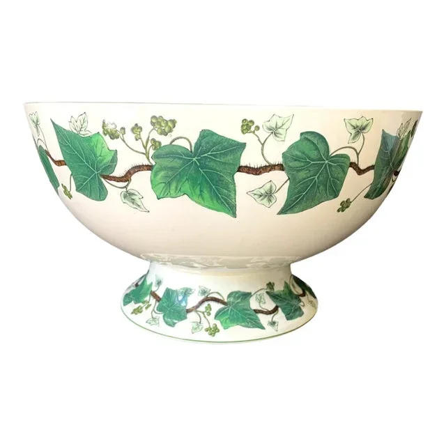 1920s Napoleon Ivy Large Fruit Bowl
