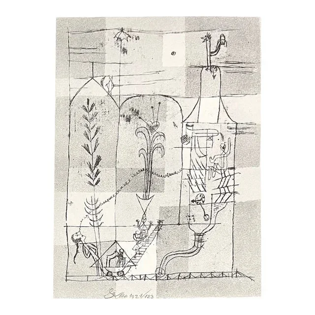 1947 Paul Klee Engraving 26 in the Spirit of Hoffmann 1921