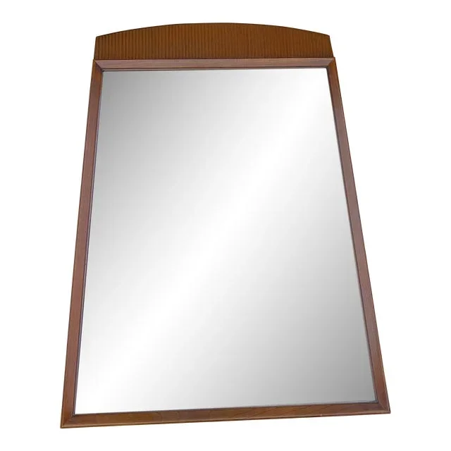 1950s Lane First Edition Mid Century Walnut Mirror