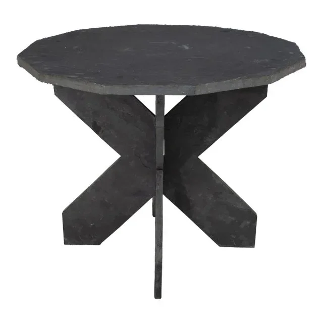 1950s Mid Century French Twelve Sided Slate Table