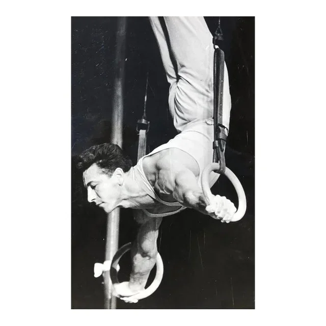 1958 Gymnast on Rings Photograph