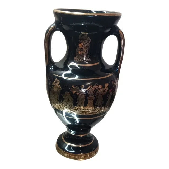 1960s Amphorous Grecian Bud Vase Made in Greece