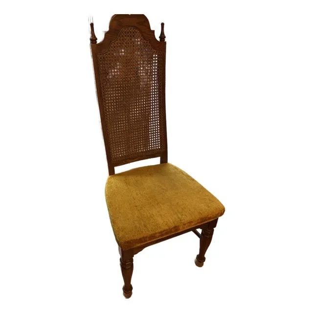 1960s Mid-Century Modern Drew Furniture Dining Chair Cane Back