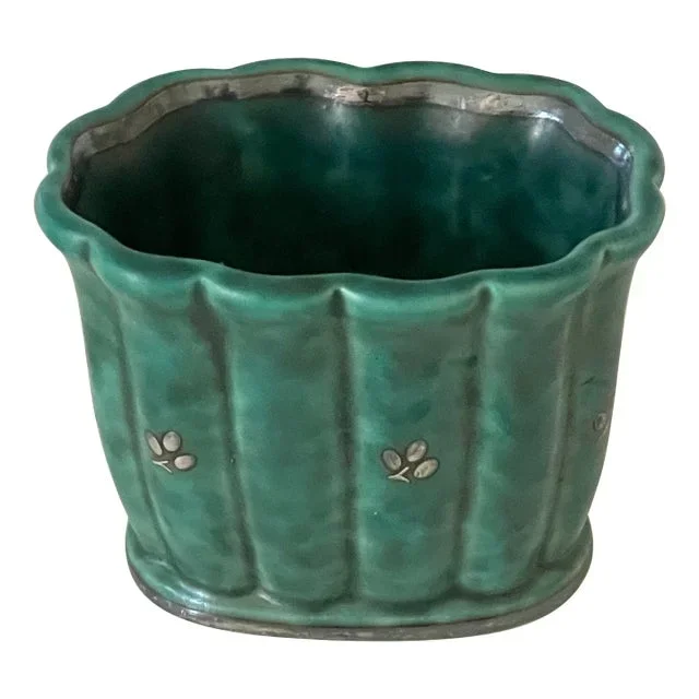 1960s Sweden Gustavsberg Argenta Ceramic Small Vase