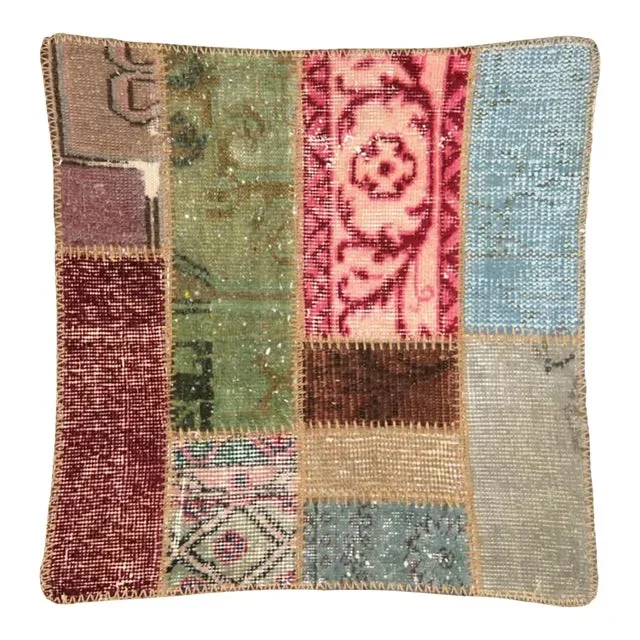 1960s Turkish Patchwork Pillow