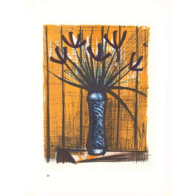 1967 Lithograph #20 “Irises” by Bernard Buffet