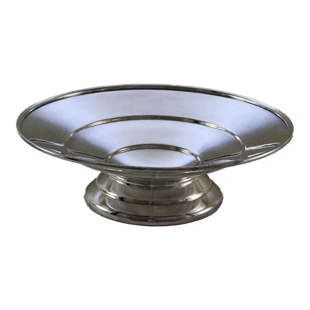 1970’s Vintage/New Old Stock Cake /Fruit Dish Plain on Circular Foot by Frank Cobb in Sheffield-England