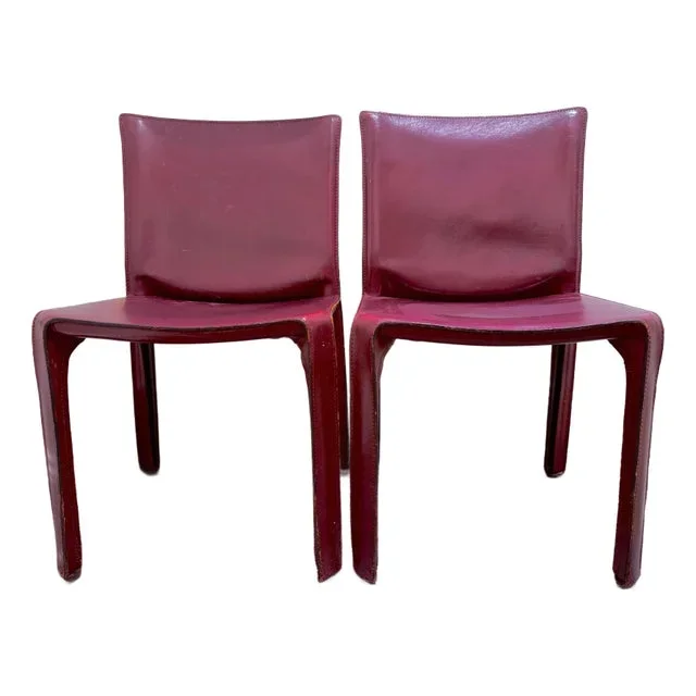 1970s Cassina Cab 412 Chairs by Mario Bellini – A Pair