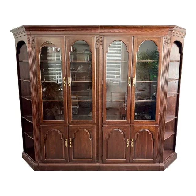 1980s Ethan Allen Cherry Wall Unit