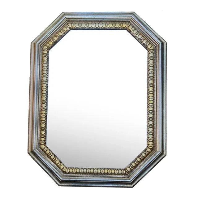 1980s Italian Gilt Octagonal Wall Mirror