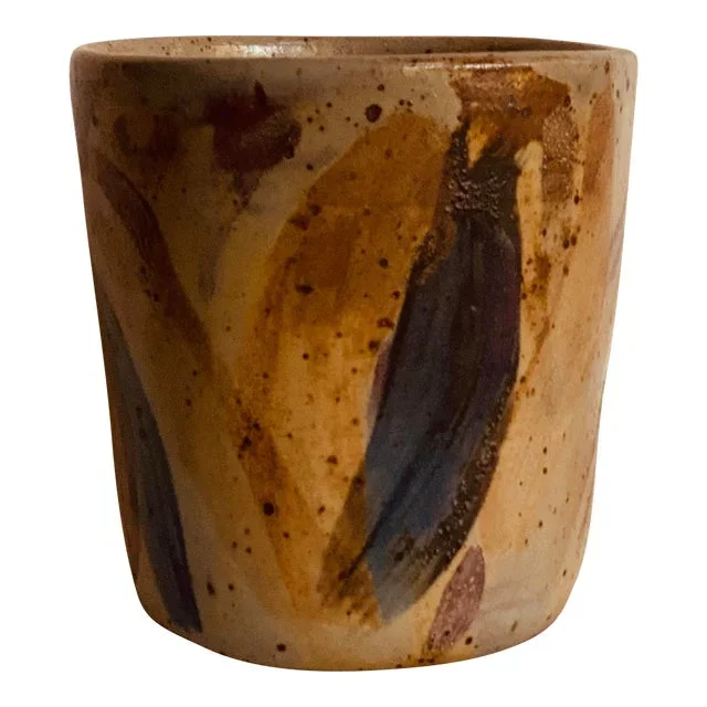 1990s Artisanal Stoneware Vase