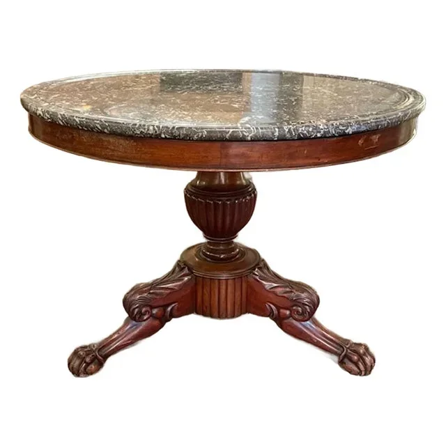 19th Century French Charles X Center Table