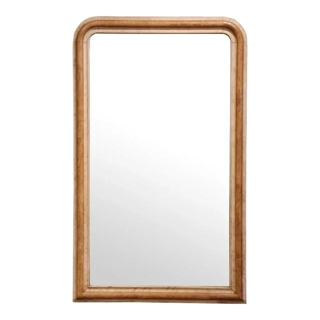 19th Century French Louis Philippe Two-Tone Painted Wall Mirror