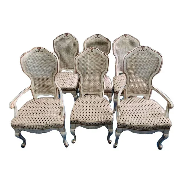 19th Century French Louis XV Style Dining Chairs – Set of 6