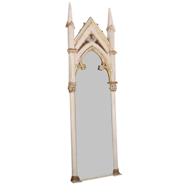 19th Century Gothic Painted Mirror