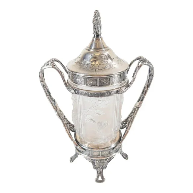 19th Century Reed & Barton Aesthetic Style Pickle Castor