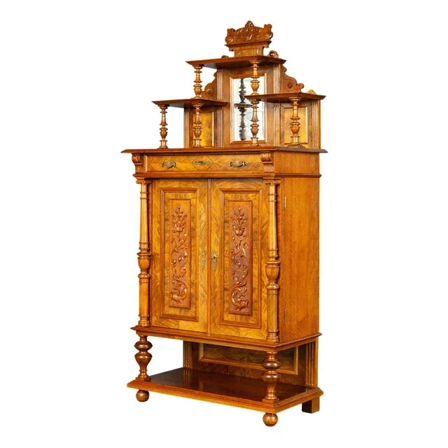 19th Century Wilhelminian Vertiko Cabinet