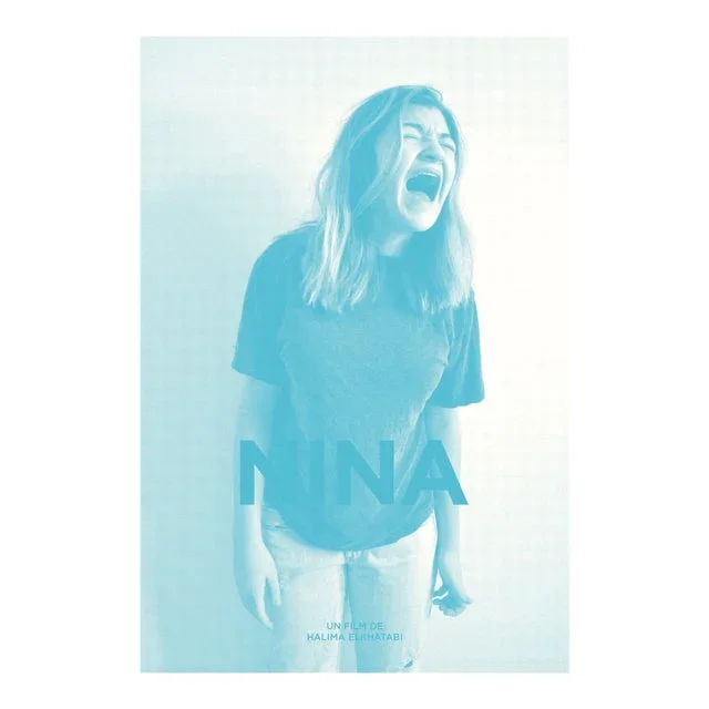 2015 Contemporary Movie Poster, Nina (Blue Green)
