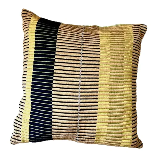 2015 Mae Engelgeer for Ames Contemporary Multicolor Musgo Chumbes Pillow