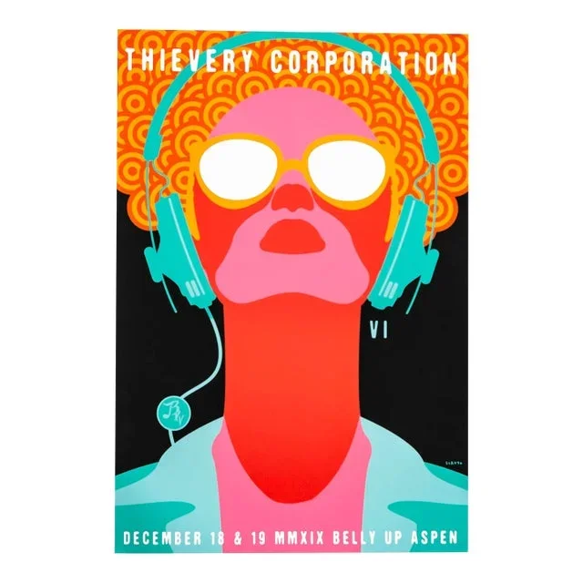 2019 American Concert Poster,Thievery Corporation (Belly Up)