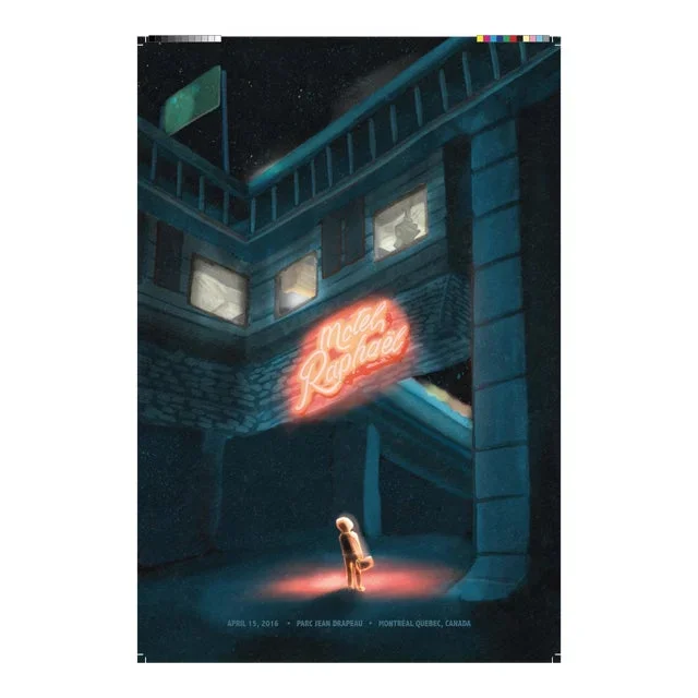 2021 Contemporary Montreal Music Poster – Motel Raphael