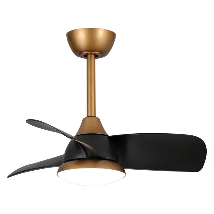 28″ Modern DC Motor Downrod Mount Reversible Ceiling Fan with LED Lighting and Remote Control