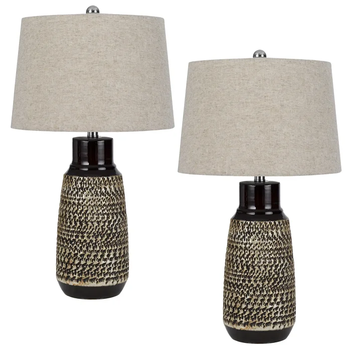 3 Way Scottsboro Ceramic Table Lamp – Set of 2 BO-3086TB-2 by Cal Lighting at Old Brick Furniture & Mattress Co.