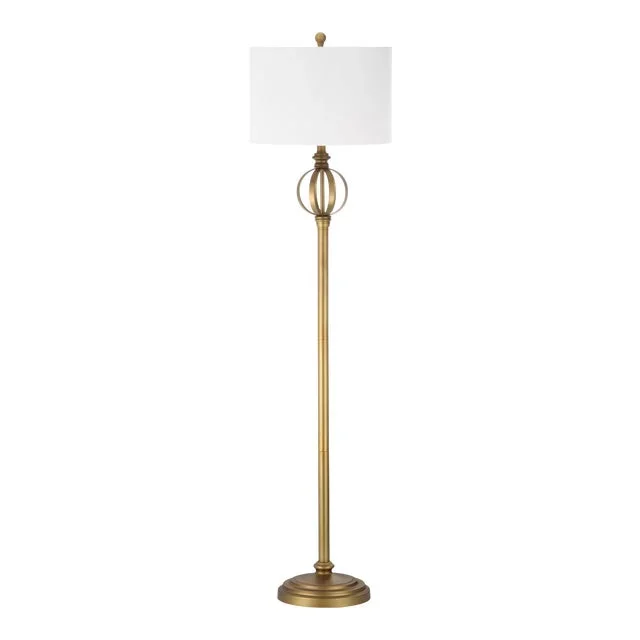 61.5-Inch H Sphere Floor Lamp – Gold