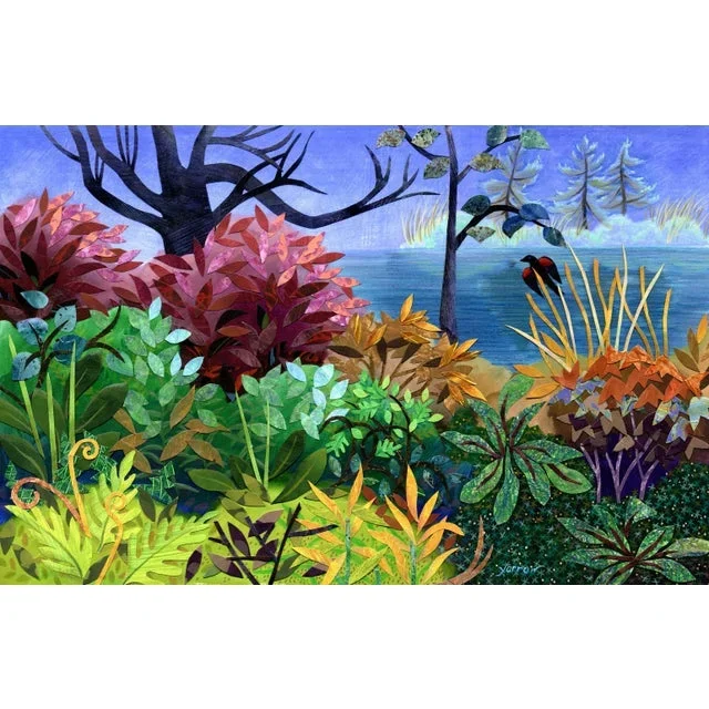 “Blackbird” Contemporary Landscape Giclee Reproduction by Wynn Yarrow