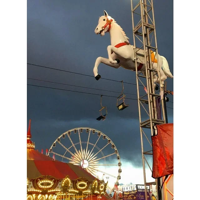 “If Wishes Were Horses” Contemporary Carnival Scene Photograph Print