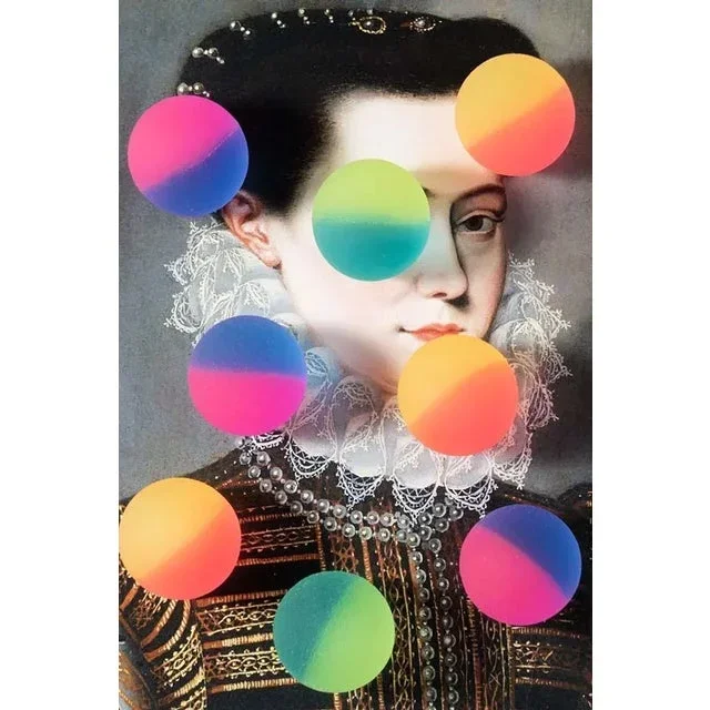 “Neon” Contemporary Dada Style Limited Edition Portrait Photograph by Zeren Badar