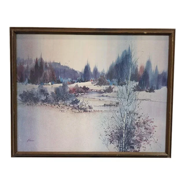 “Winter’s Breath” – Print of Original Watercolor on Paper Signed