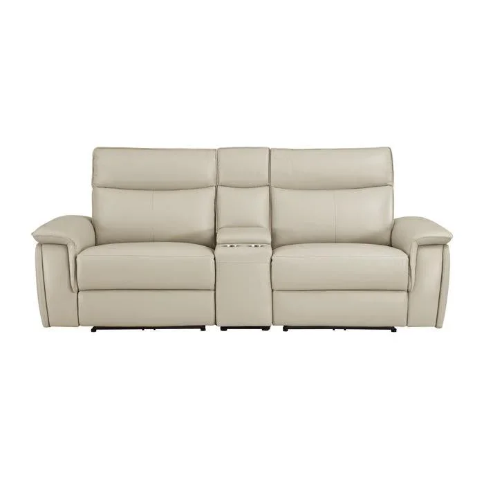 8259RFTP-2CNPWH* – (3)Power Double Reclining Love Seat with Center Console and Power Headrests