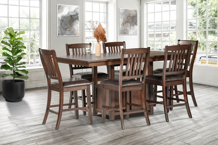Abby Brown 9-Piece Dining Room Set