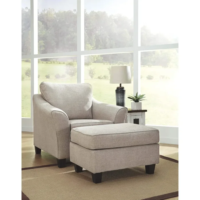 Abney – Driftwood – 2 Pc. – Chair With Ottoman