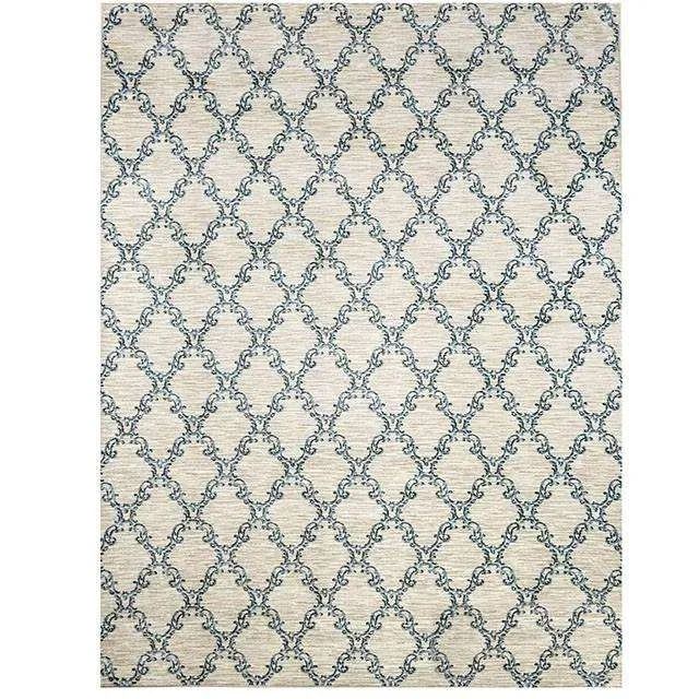 Acanthus Light Gray/Blue 5′ X 8′ Area Rug