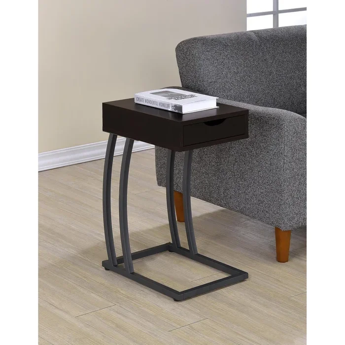 Accent Table C-shape – Cappuccino
