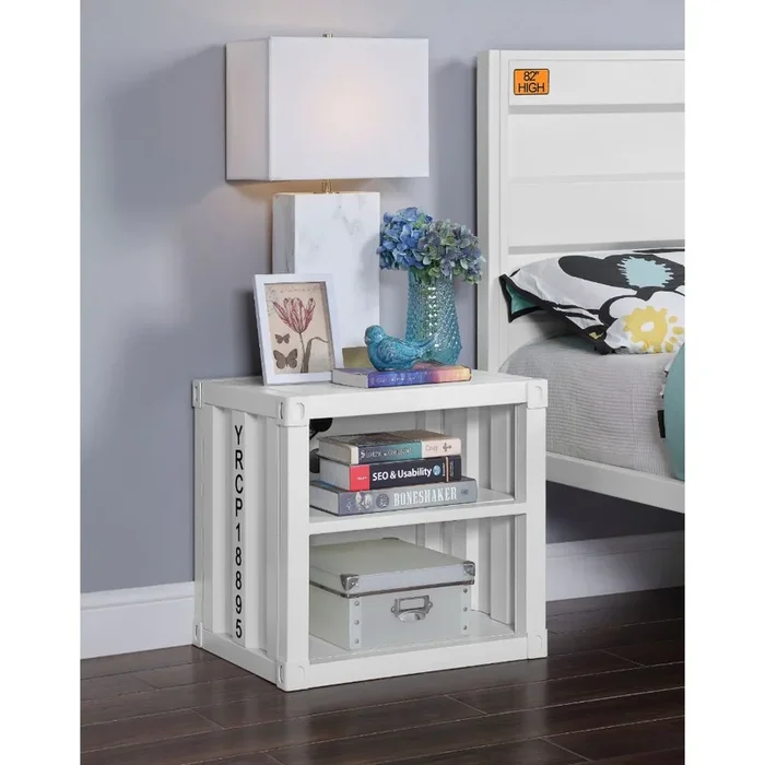 ACME Cargo White Nightstand Model 35907