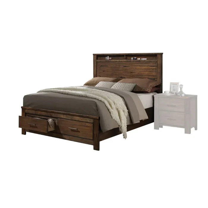 ACME Merrilee Oak Queen Bed Model 21680Q
