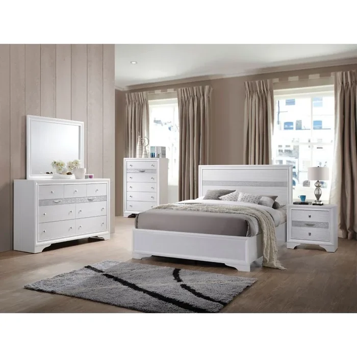 ACME Naima White Full Bed Model 25765F