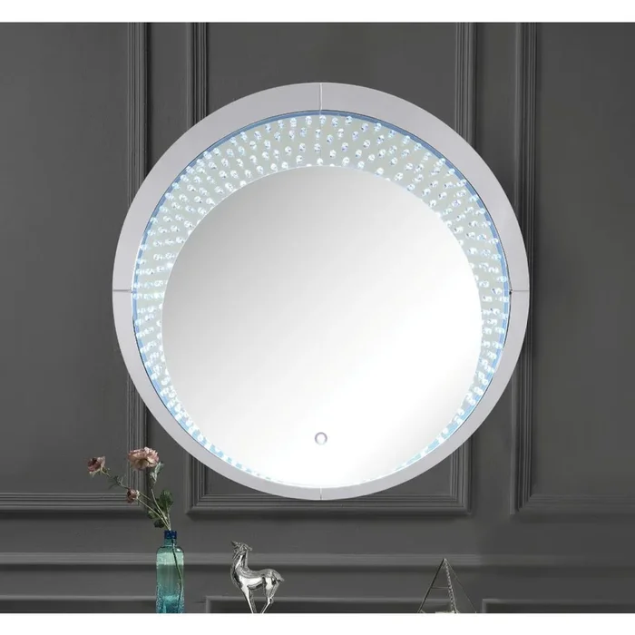 ACME Nysa Mirrored & Faux Crystals Wall Decor Model 97590