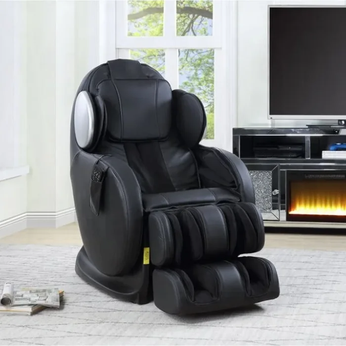 ACME Pacari Black PU Massage Chair Model LV00570