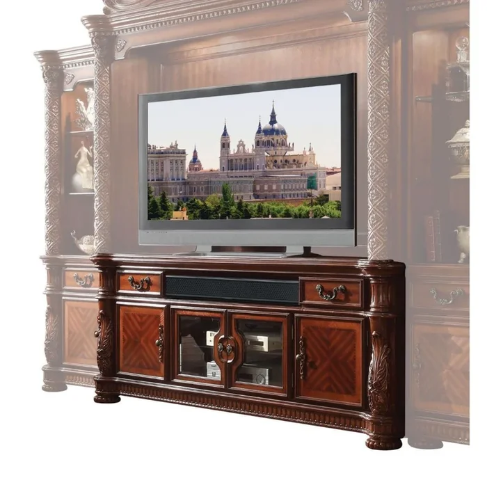 ACME Vendome II Cherry TV Stand Model 91318