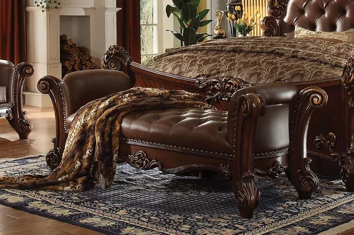 ACME Vendome PU & Cherry Bench Model 96490