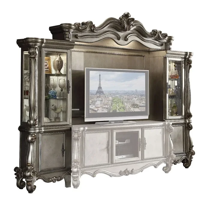 ACME Versailles Antique Platinum Entertainment Center Model 91820