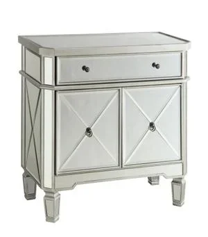 Aconitum 2-door Wine Cabinet Clear Mirror